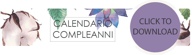 printable compleanno