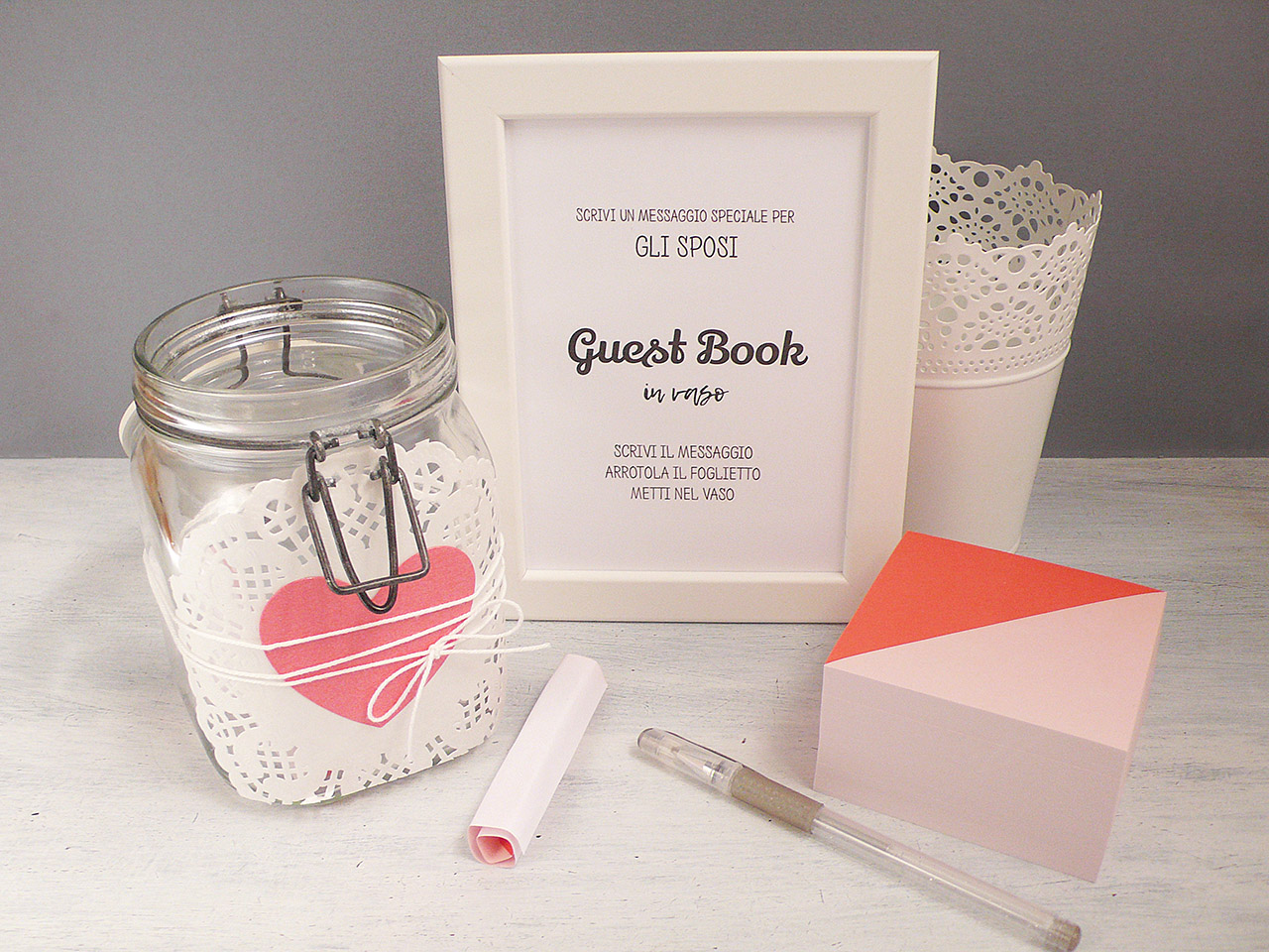 DIY - Guest Book per matrimonio in barattolo