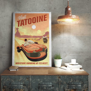 Poster di Metallo Star Wars - Tatooine - 29,95€