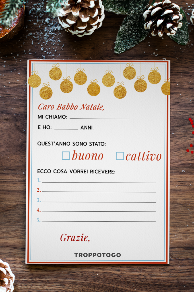 lettera a babbo natale