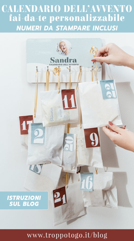 calendario dell'avvento personalizzabile