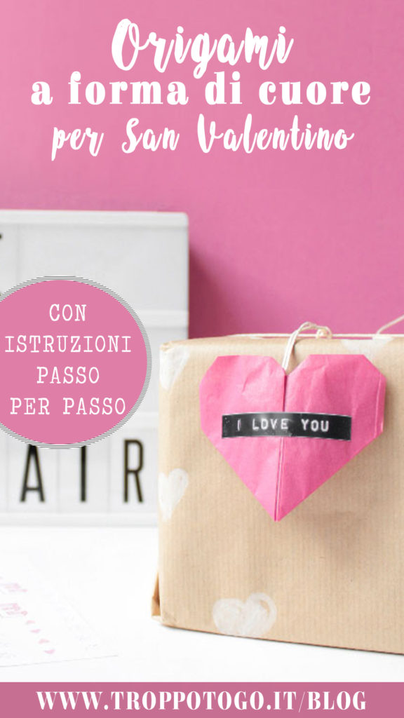 origami a forma di cuore