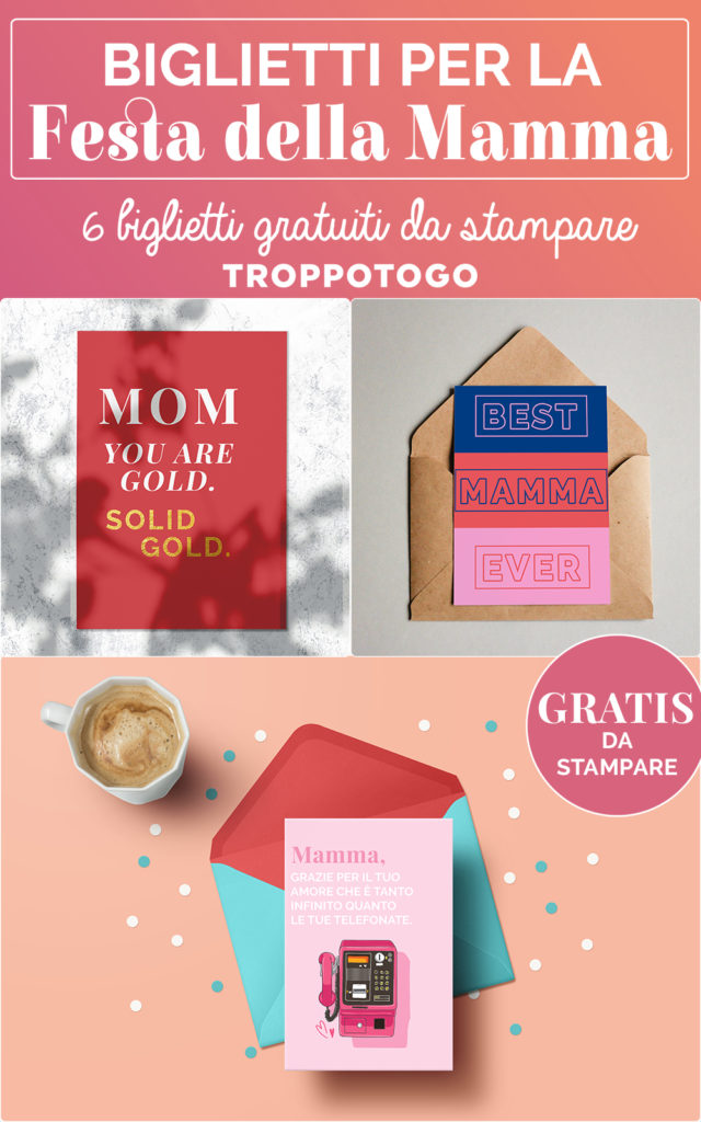 biglietti per la festa della mamma