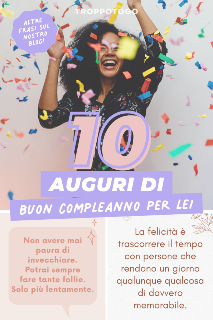 auguri di buon compleanno per lei