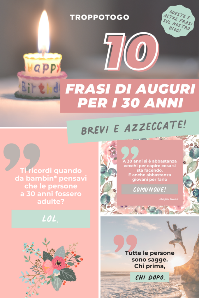 auguri per i 30 anni