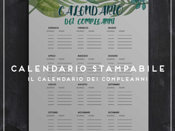 calendario stampabile header