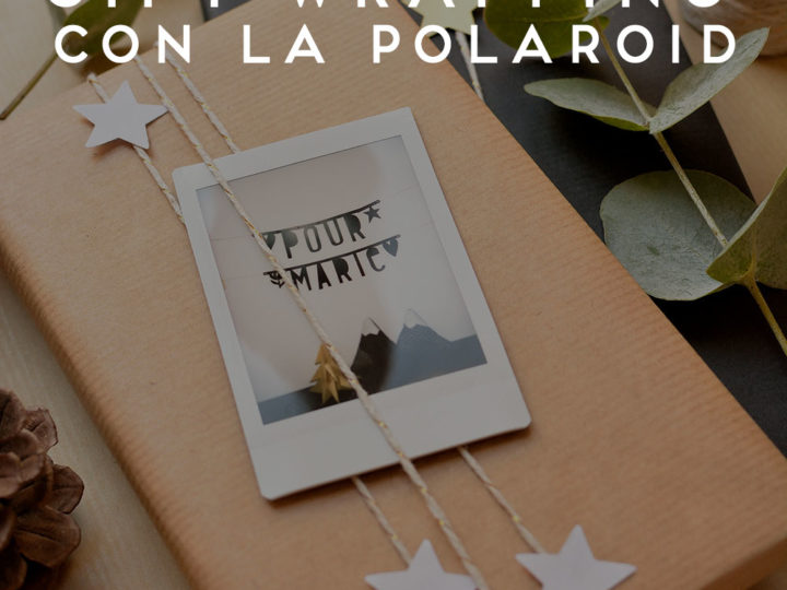 polaroid gift wrapping