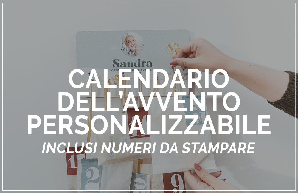 calendario dell'avvento personalizzabile