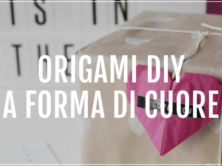 origami a forma di cuore