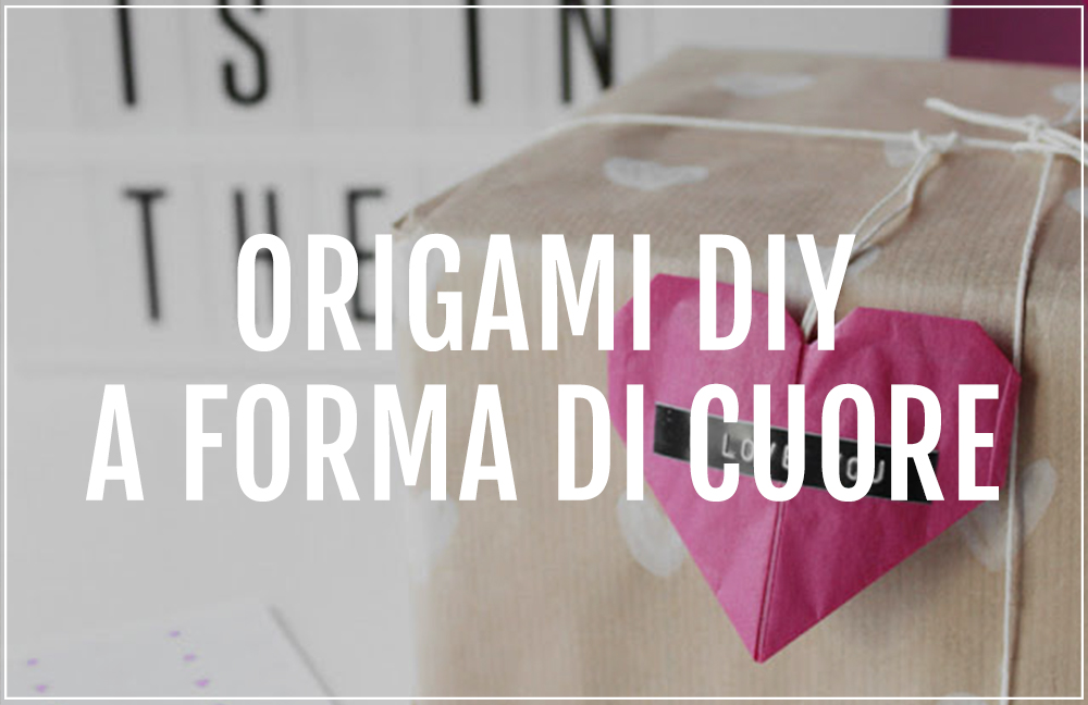 origami a forma di cuore