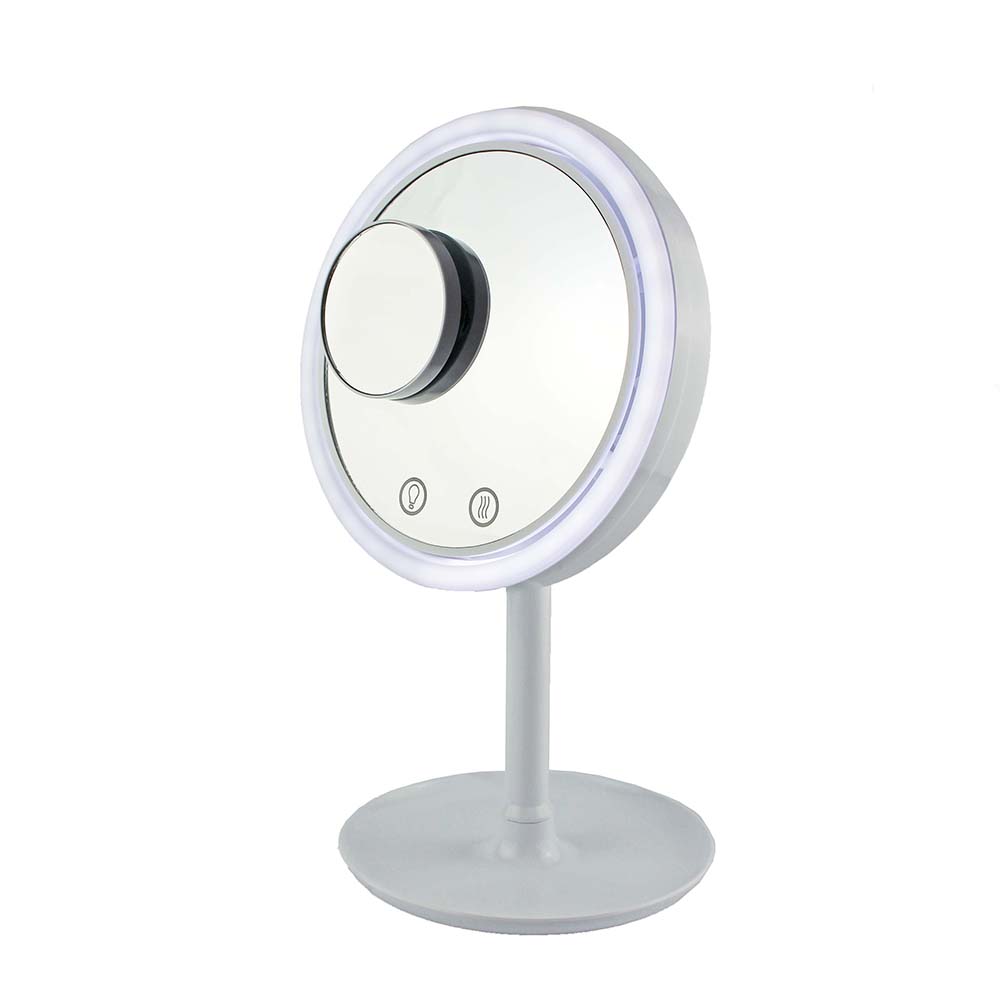 Specchio per Trucco con Luce e Ventilatore