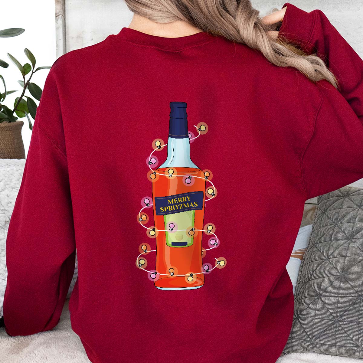 Maglione Natalizio Personalizzato con Bottiglia Aperol