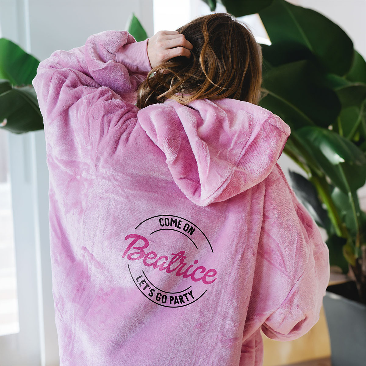Coperta con Cappuccio Personalizzata Let’s go Party, Regali Divertenti, Regalini, Regalo, Idee Regalo