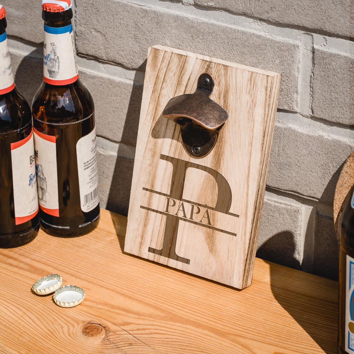 Apribottiglie da Parete Personalizzato con Monogramma