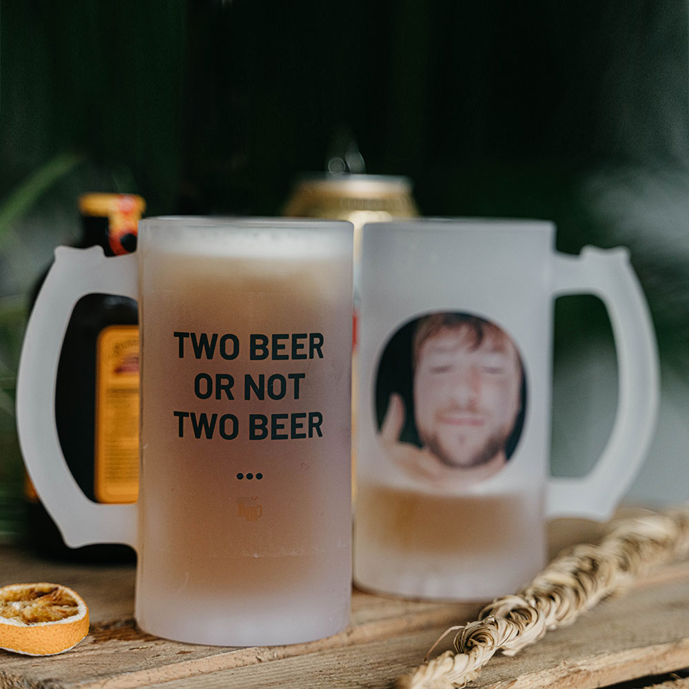 Boccale da Birra Personalizzato con Foto e Testo Regali Foto Regali di Compleanno Regali per Lui Regali per un Amico Regali per il Fratello Regali per