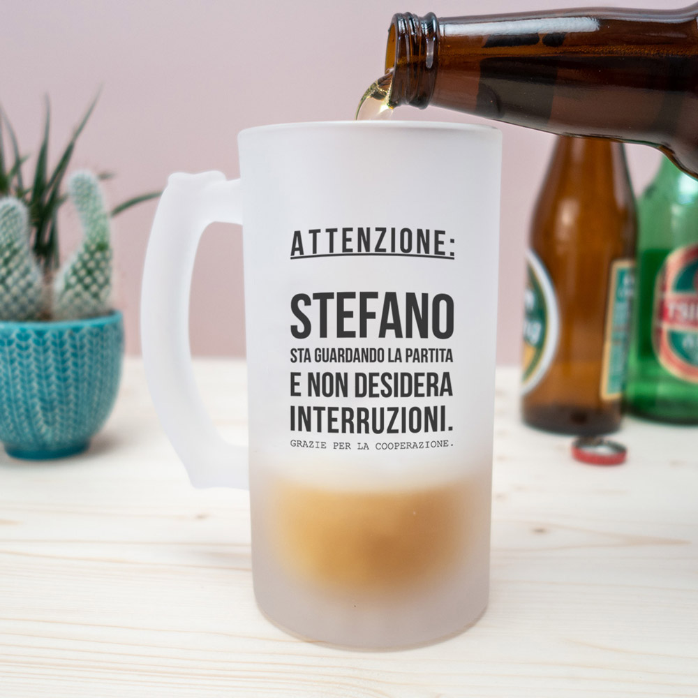 Boccale da Birra Personalizzato per Amanti dello Sport