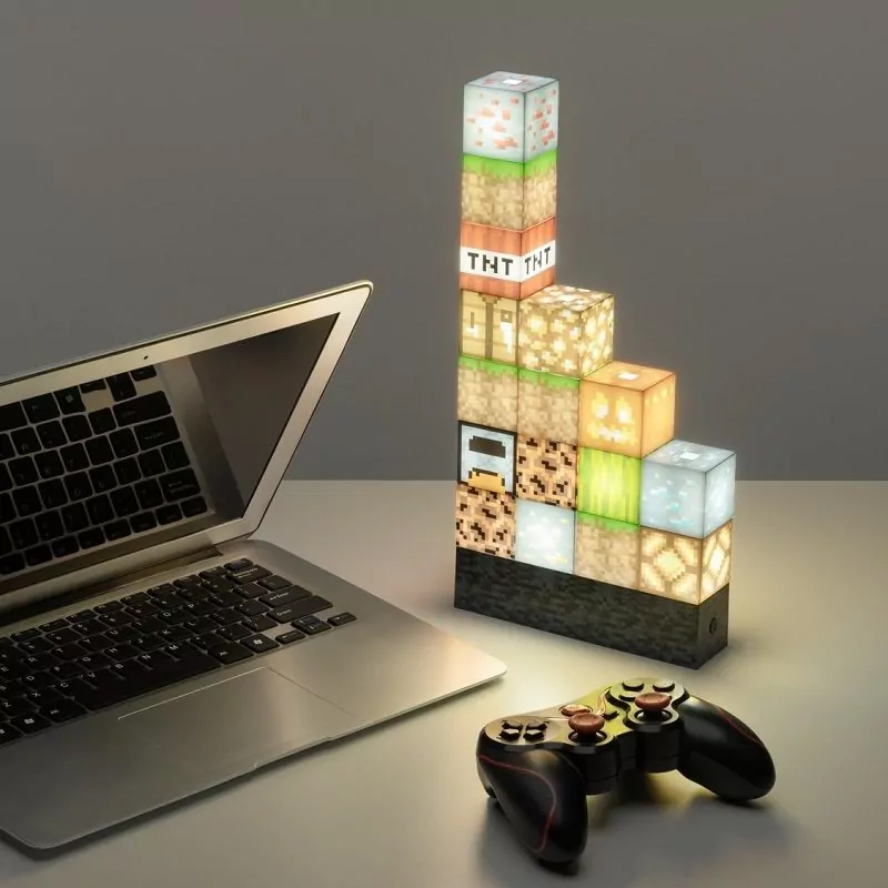 Lampada Minecraft con 16 Blocchi