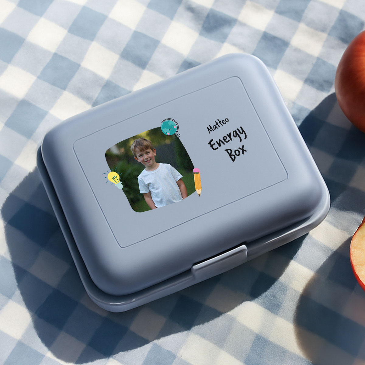 Porta Pranzo Bambini Personalizzato con Foto e Testo, Regali Foto, Regalini, Regalo, Idee Regalo