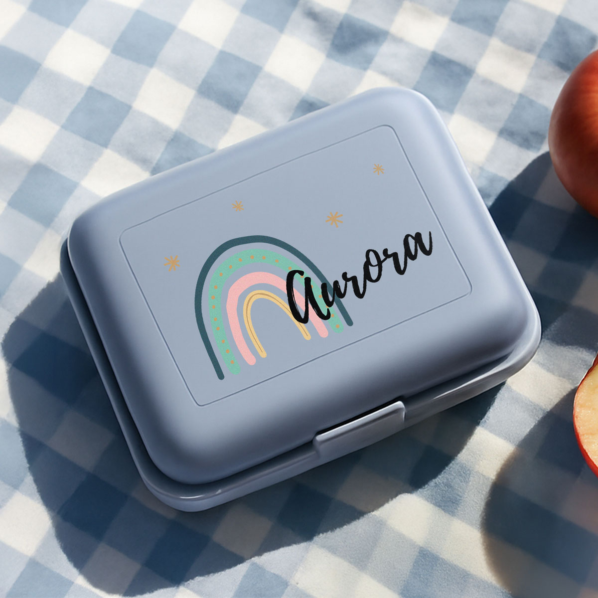 Porta Pranzo Personalizzato per Bambini con Arcobaleno, Regalini, Regalo, Idee Regalo