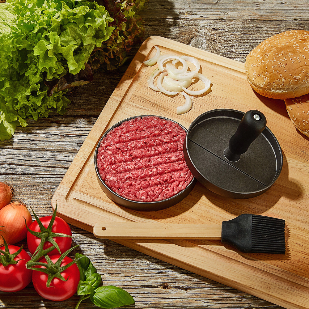 Pressa per Hamburger BBQ con Accessori