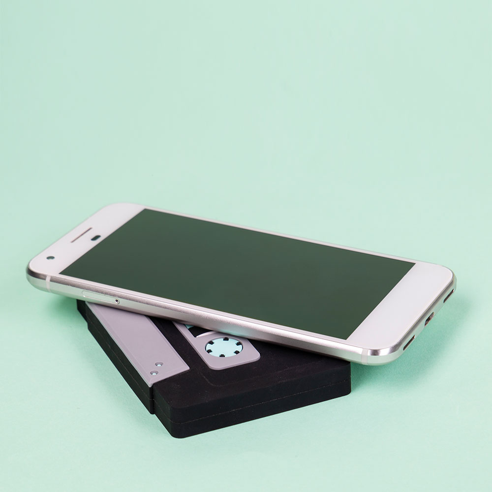 Caricabatterie Wireless Musicassetta