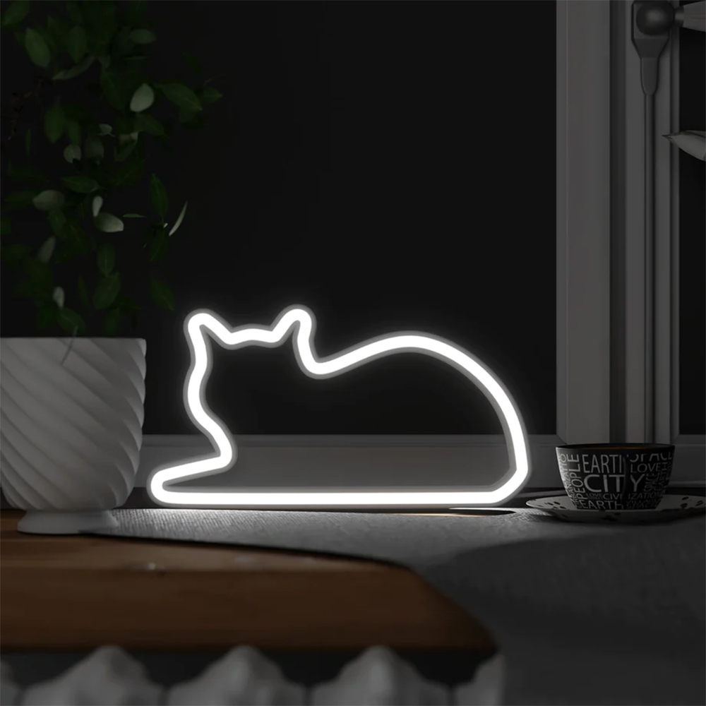 Lampada Neon a forma di Gatto