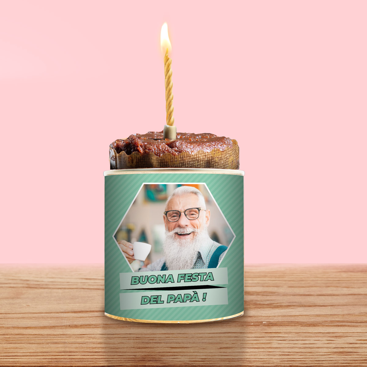 Torta in Lattina Personalizzata con Foto e Testo
