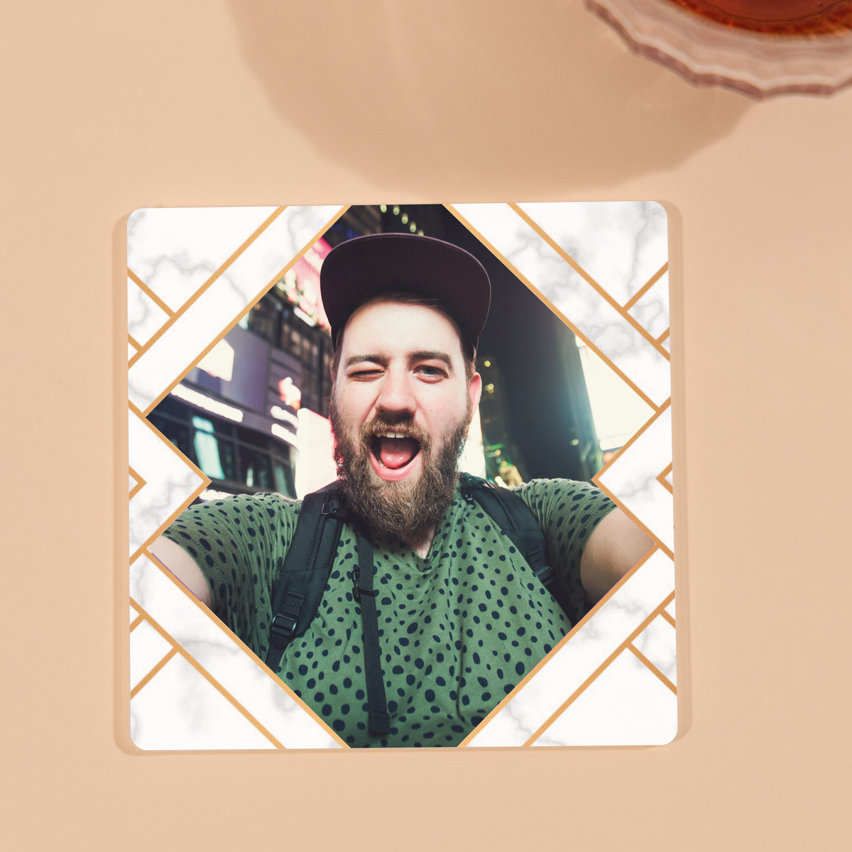 4 Sottobicchieri Personalizzati con Foto
