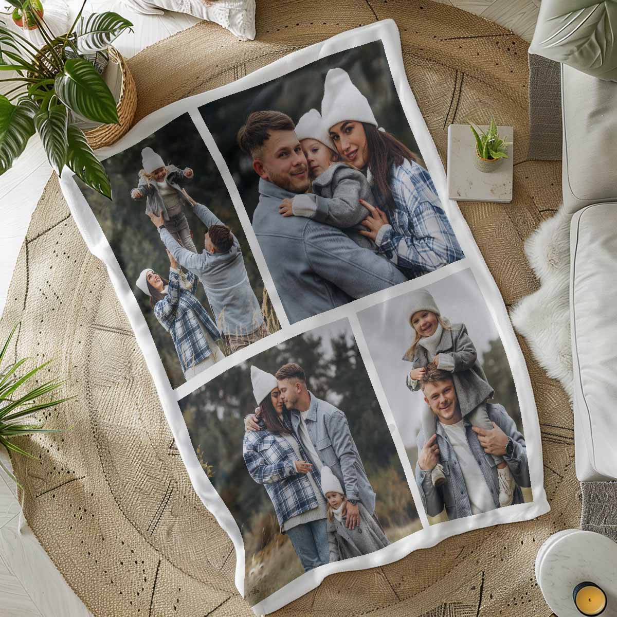 Coperta Personalizzata con Collage di Foto, Festa del Papà, Regali Foto, Regali di Compleanno, Regali per la Mamma, Regali Romantici, Regali di Matrimonio, Regalini, Regalo, Idee Regalo