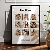 Poster Personalizzato con Collage fotografico e Testo