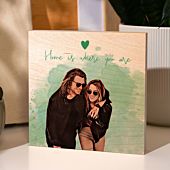 Stampa su Legno Personalizzato in Stile Fumetto