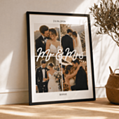 Poster Personalizzato con 4 Foto e Testo