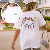 Maglietta Personalizzata con Disegno dei Bambini fronte e retro