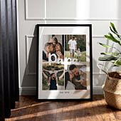 Poster Personalizzato con 4 Foto e Testo