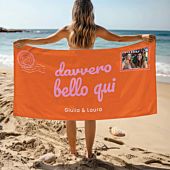 Telo Mare Personalizzato Cartolina