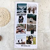 Asciugamano Personalizzato con 8 Foto e Testo 