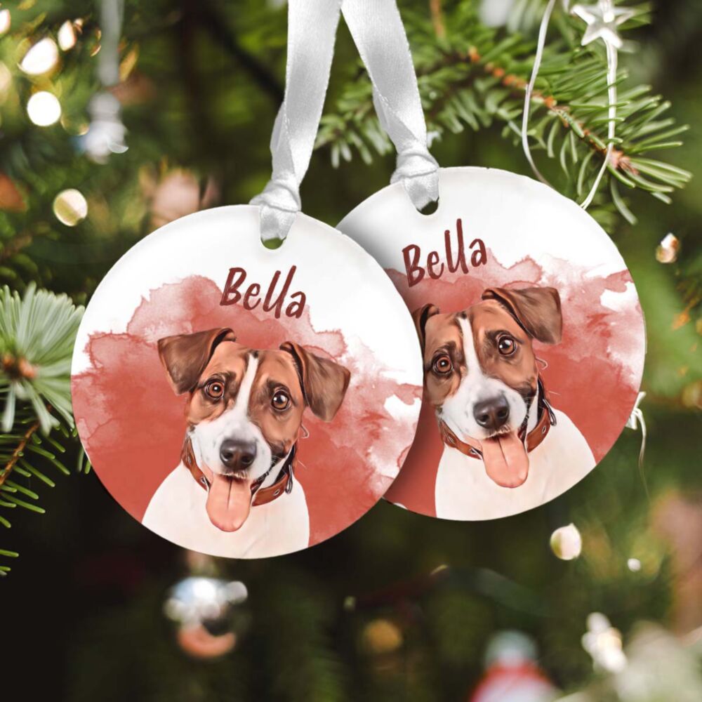 Pendente in Acrilico Personalizzato con Animale Domestico Set da 2
