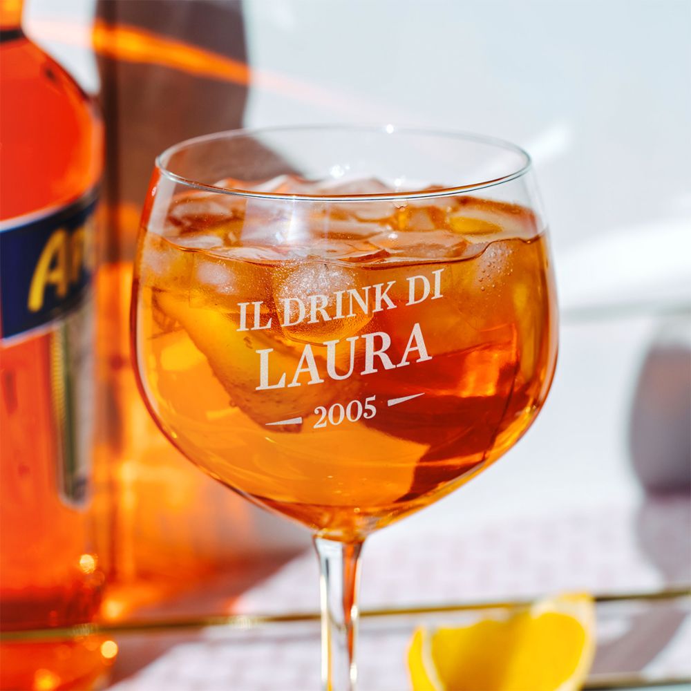 Bicchiere Spritz Aperol Personalizzato con Annata