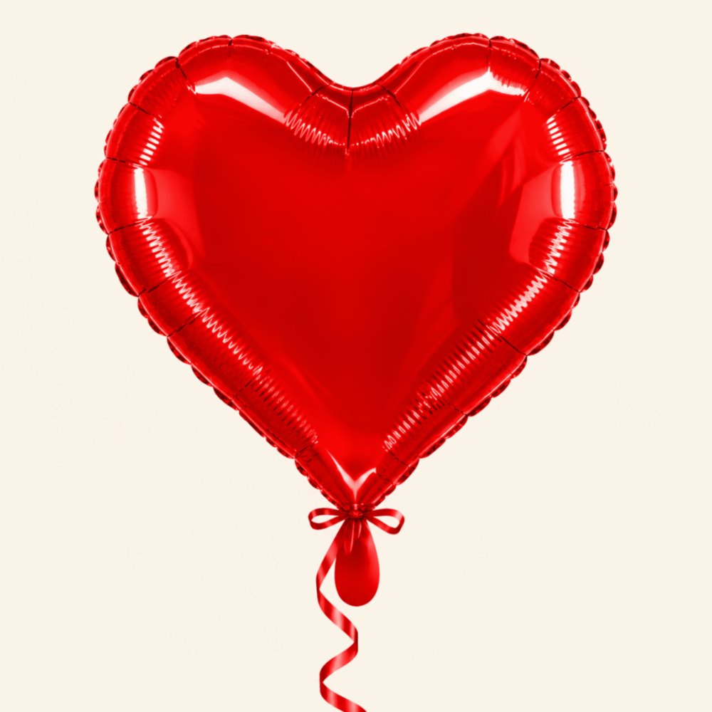 Palloncino a Forma di Cuore Rosso