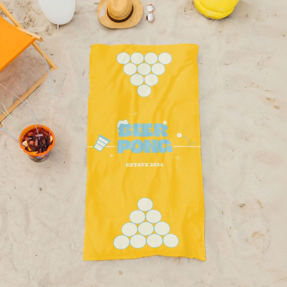 Telo Mare Personalizzato Beer Pong