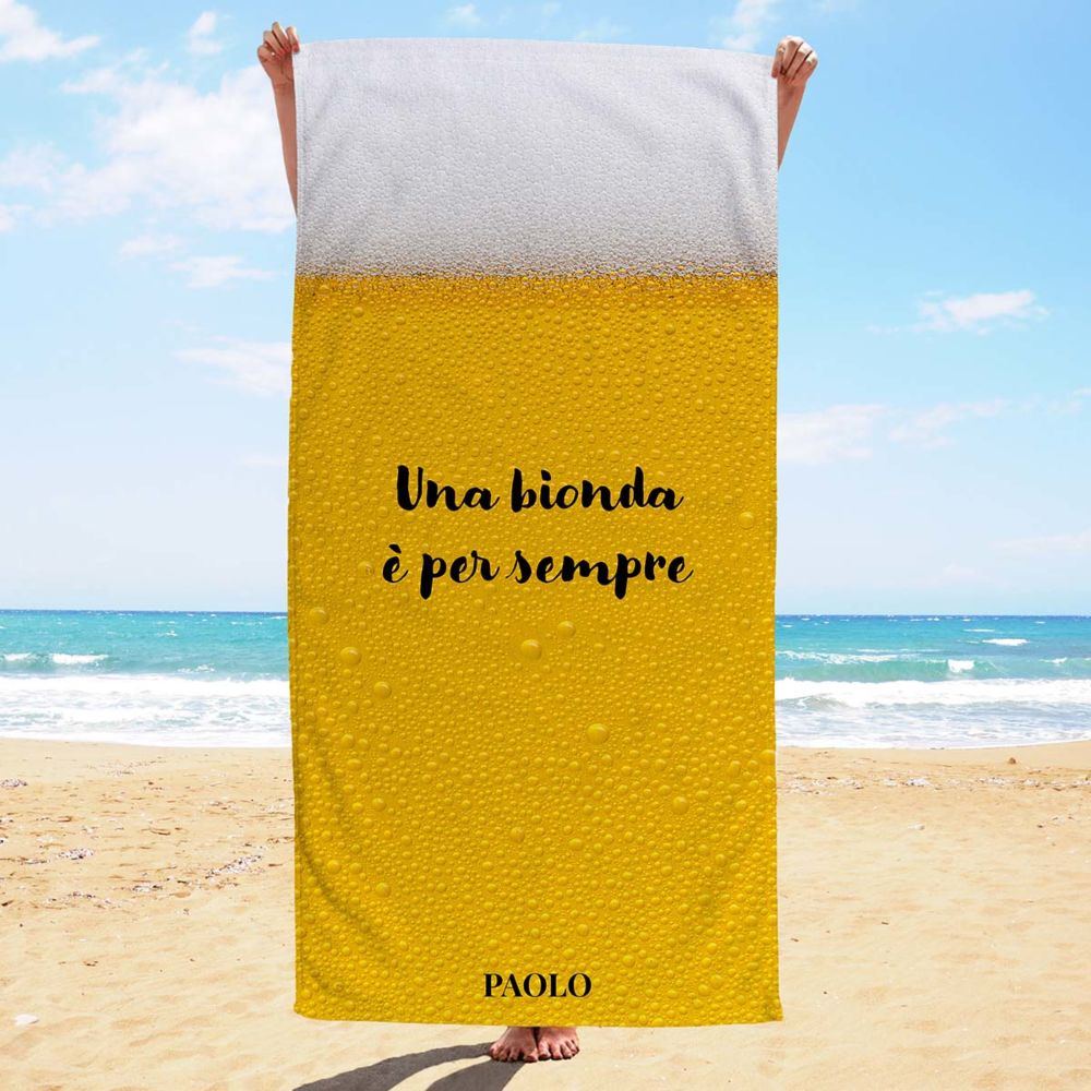 Telo Mare Personalizzato Birra
