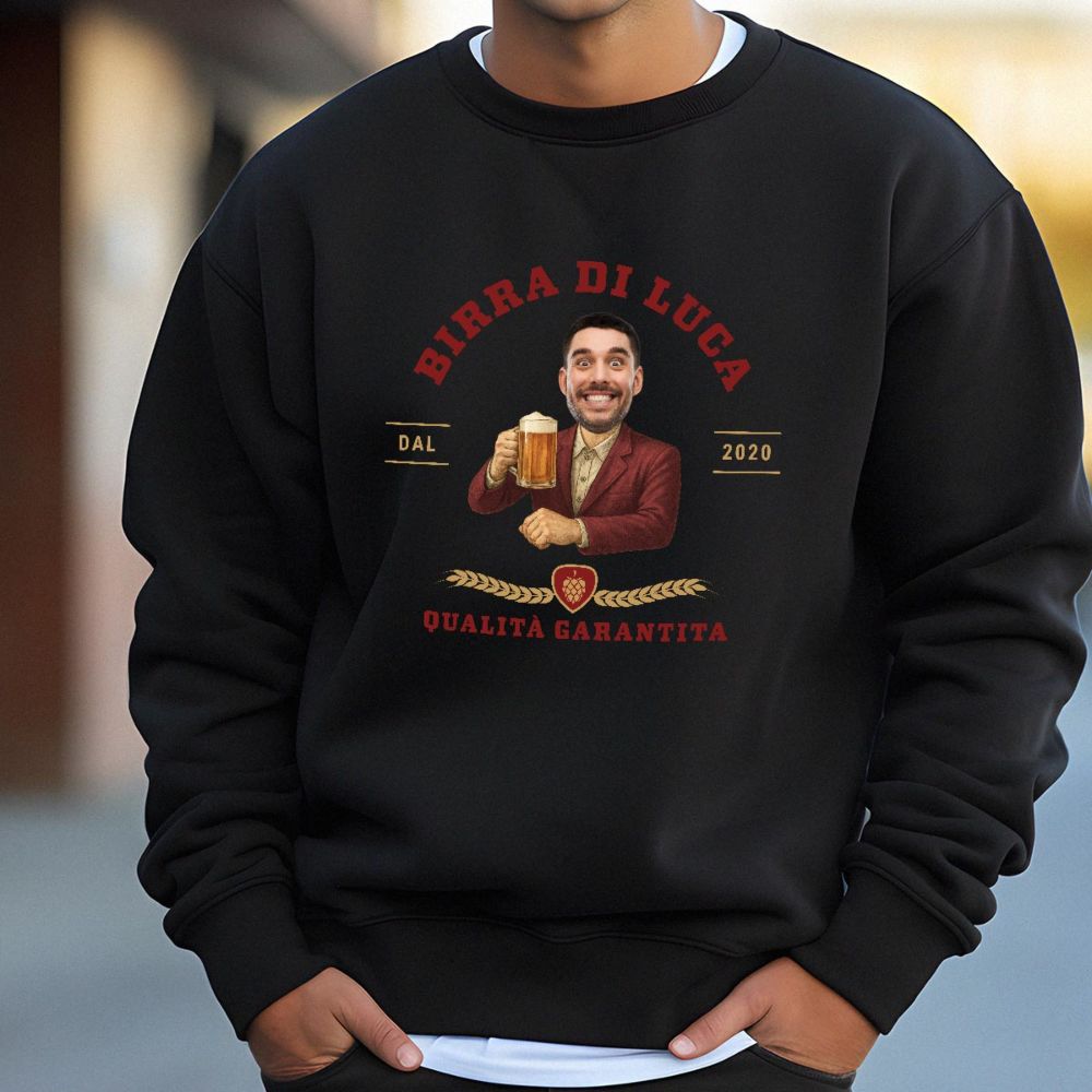 Felpa Personalizzata con Logo e Volto