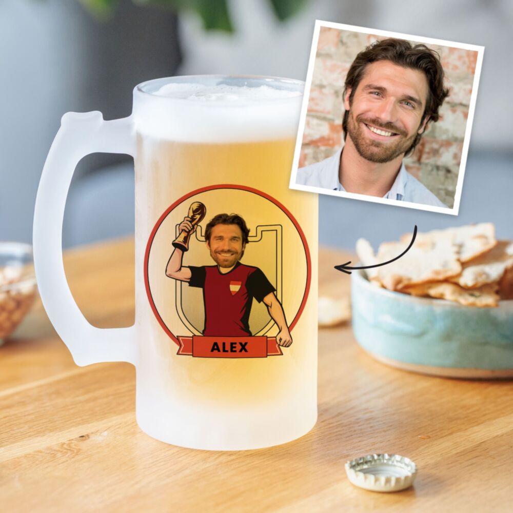 Boccale da Birra Personalizzato Mondiali con Foto