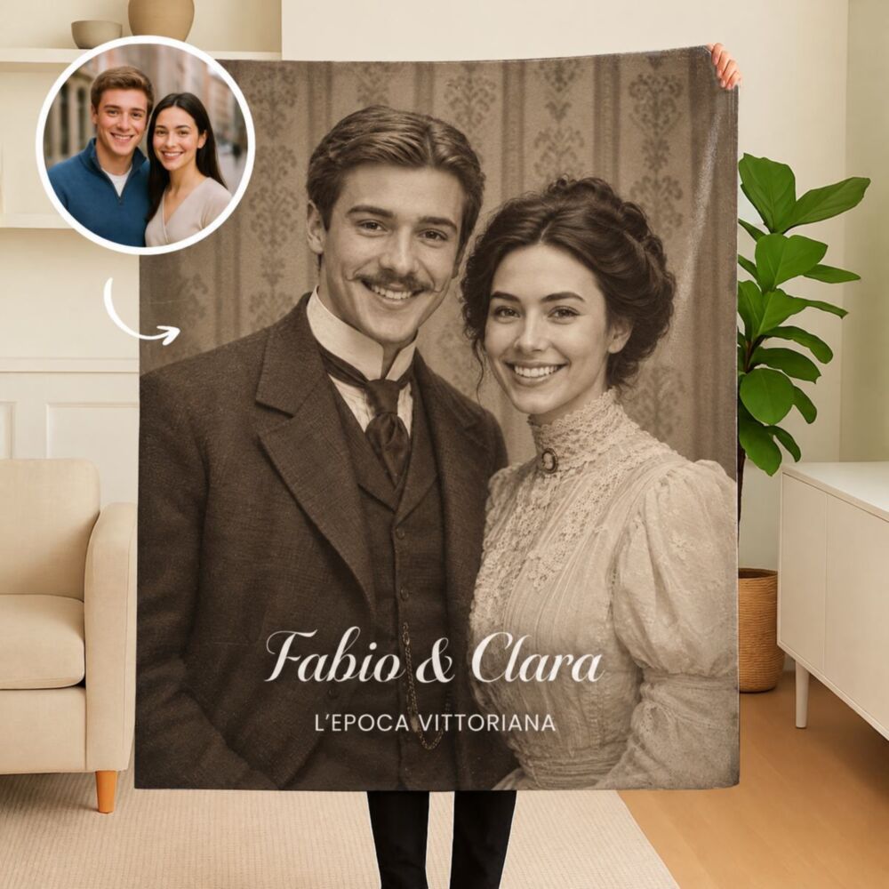 Coperta Personalizzata “Viaggio nel tempo”
