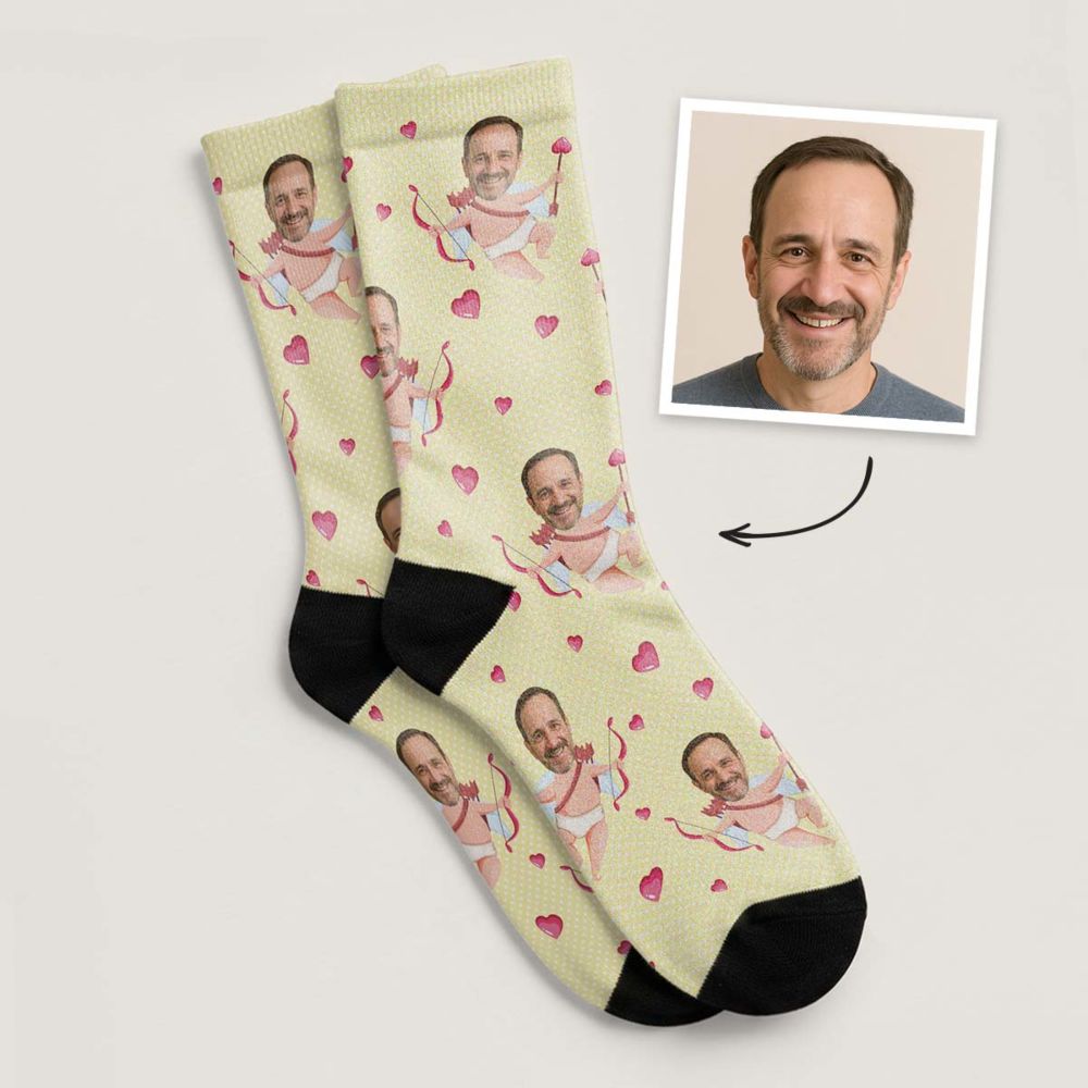 Calzini Personalizzati Cupido con il tuo viso