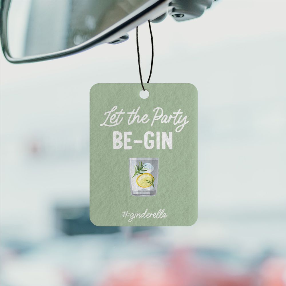 Profumatore Auto Personalizzato con Drink e Frase Set da 2