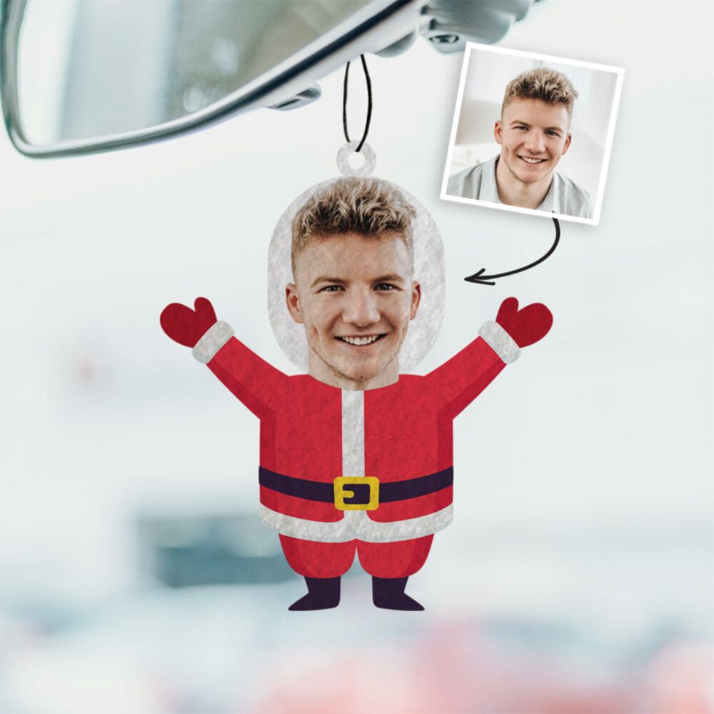 Profumatore Auto Babbo Natale con Faccia Set da 2