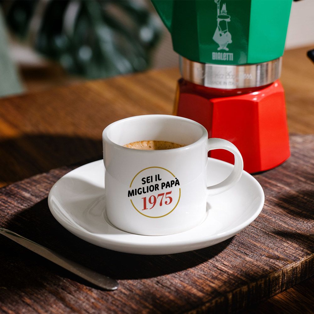 Tazzina da Caffè Personalizzata con Nome e Anno