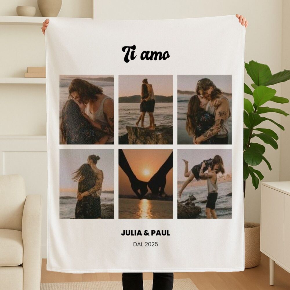 Coperta Personalizzata con Foto e Testo