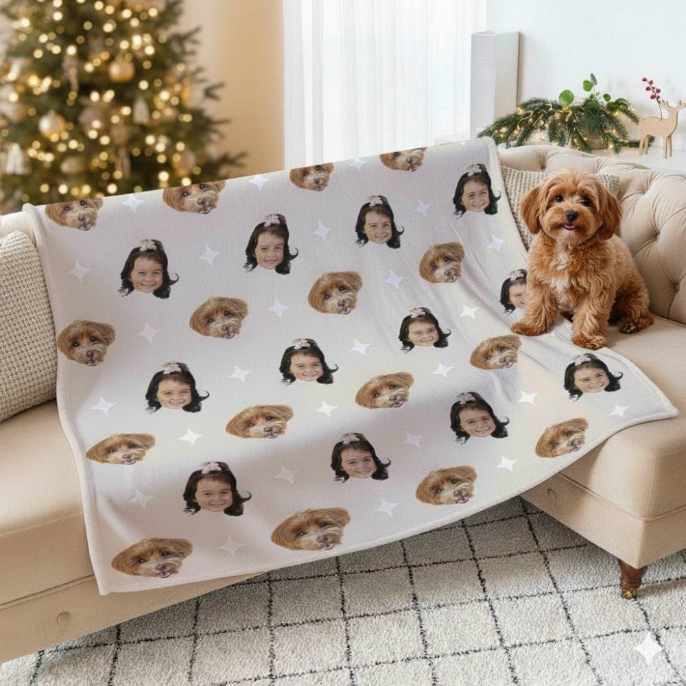 Coperta Personalizzata con Animale Domestico e Viso